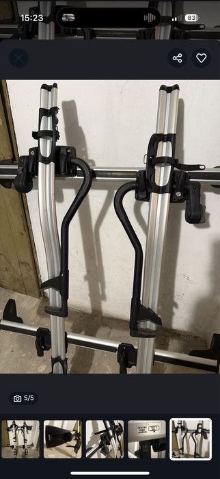 Bagaznik dachowy rowerowy z belkami E90 E98