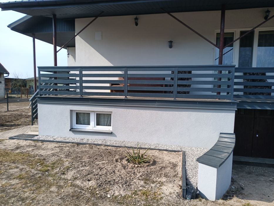 Balustrady cynkowane malowane proszkowo
