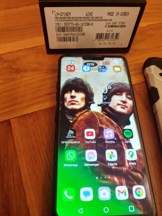 REZERWACJA LG G7 ThinQ niebieski Hifi QuadDAC mini Jack 64GB 4GB etui
