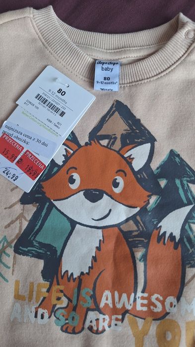 Nowa bluza 80 cm Takko dopo dopo