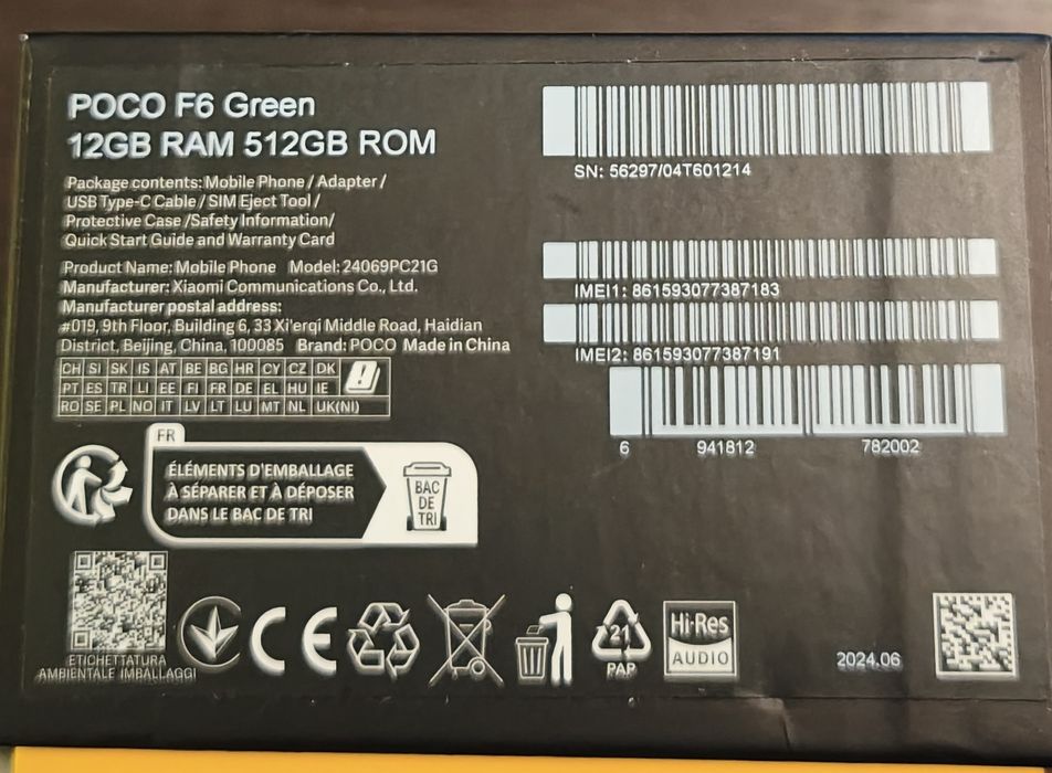 POCO F6 12/512GB w idealnym stanie