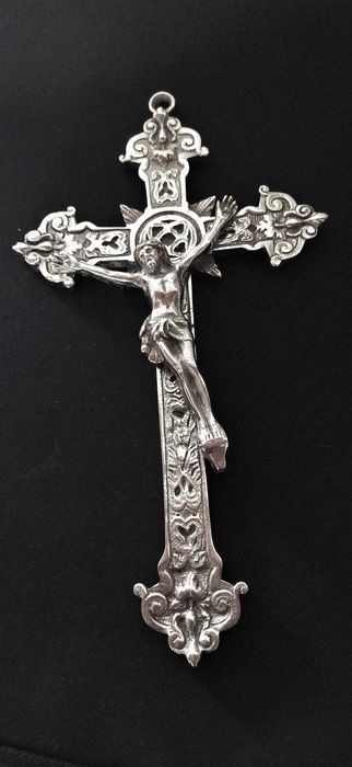 Crucifixo Antigo em Bronze 22cm.