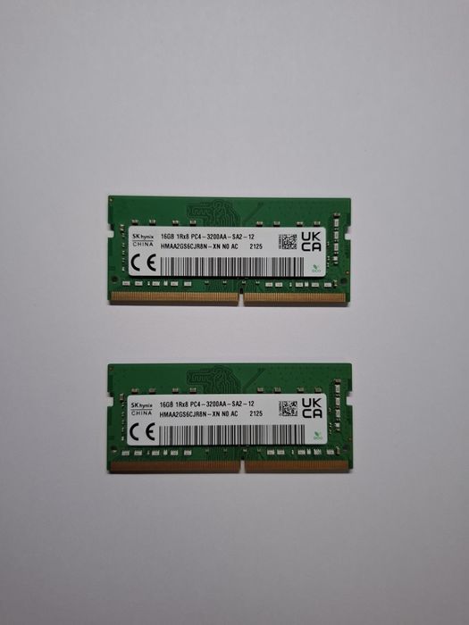 Pamięć RAM SK Hynix 32GB (2x16GB) DDR4 3200MHz 1Rx8 (HMAA2GS6CJR8N-XN)