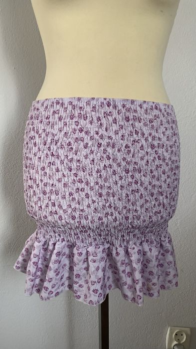 Spódniczka damska r. XS marszczona letnia, falbanka