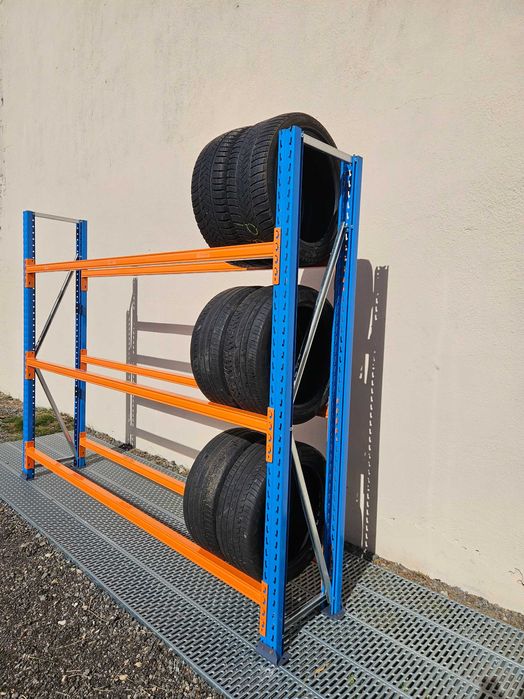 Regał na opony, regał na koła, regał warsztatowy, regał garażowy