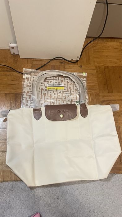 mala nova Longchamp bege