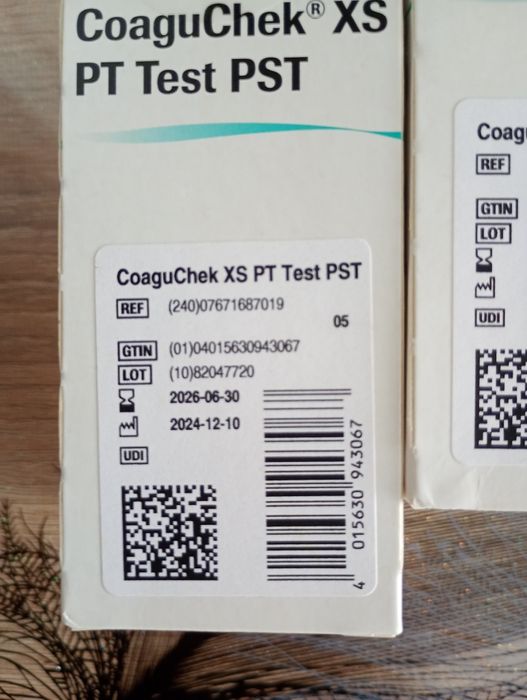 Тест полоски Coaguchek XS INRange PST MHO INR PT 24шт.Roche