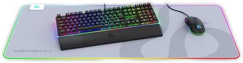 Newskill Nemesis V2 Ivory Podkładka pod mysz dla graczy LED 96 x 36cm