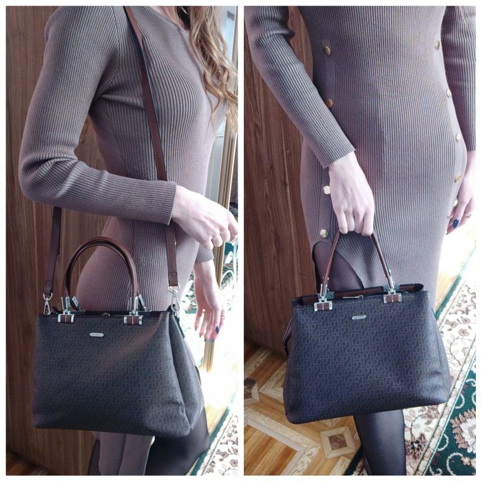 Кожанная женская сумка David Jones. Жіноча Шкіряна сумка 30*20*15