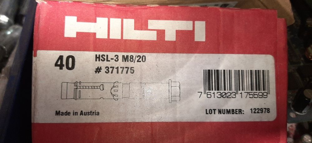 Анкера Hilti  hsl-3 M8/20