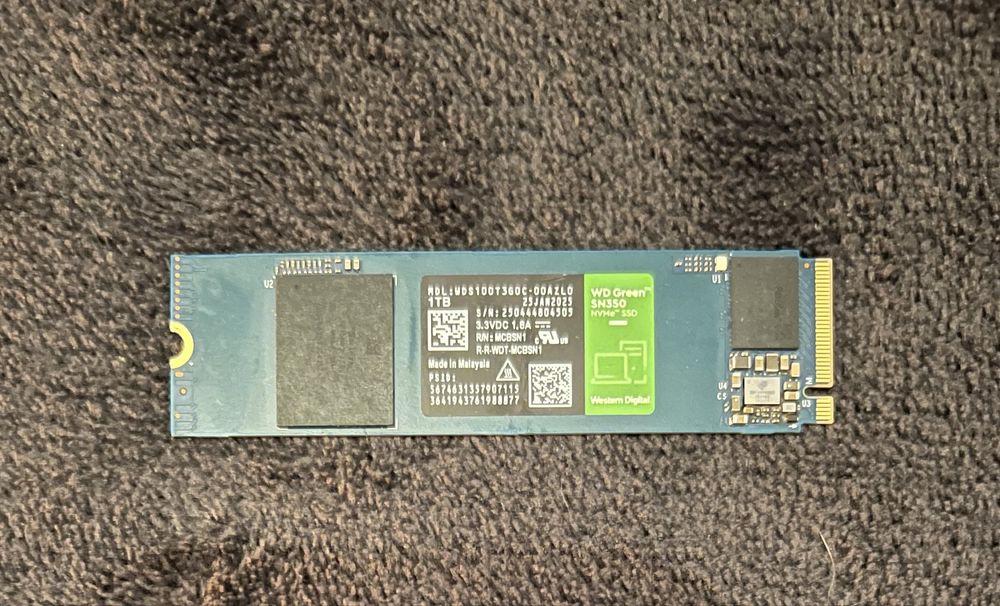 SSD M.2 Nvme WD Green SN350 1TB