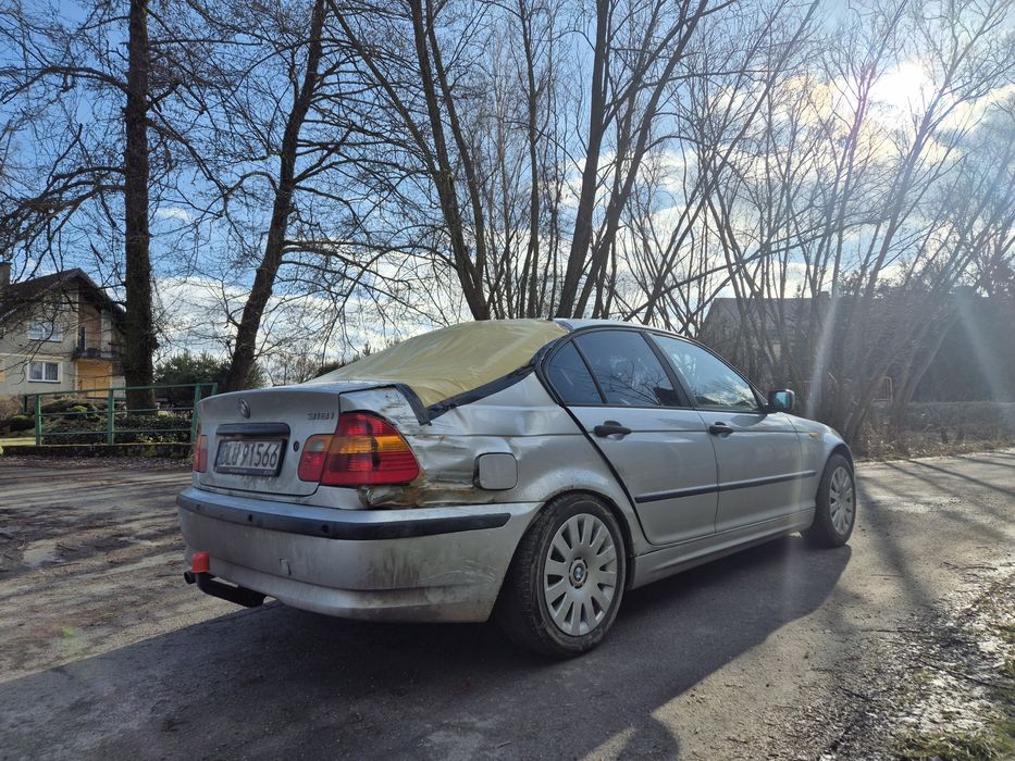 BMW E46 Polift 318i Sedan, katalizator, opłaty, elektryka, po stłuczce