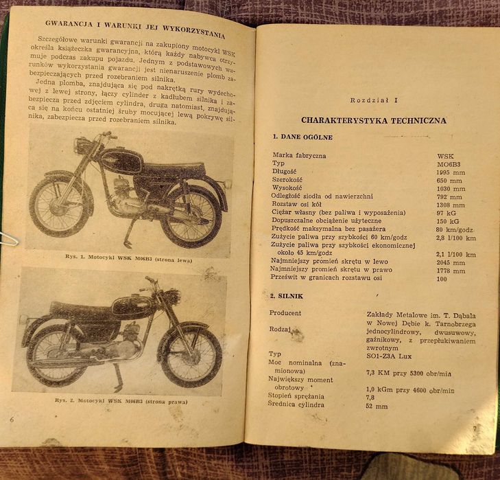 Instrukcja Obsługi do WSK, osłony gumowe, tabliczka znamionowa do WFM