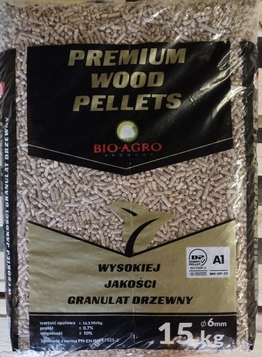 Premium Wood pellet pelet opał 6mm Polski A1 certyfikat
