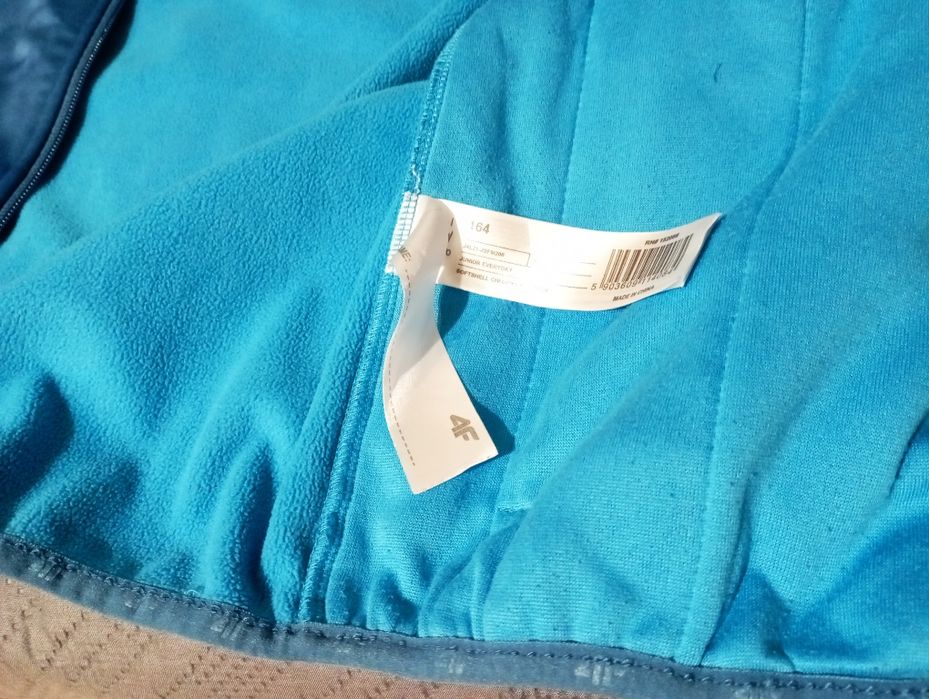 Kurtka Softshell 4f 164 niebieska