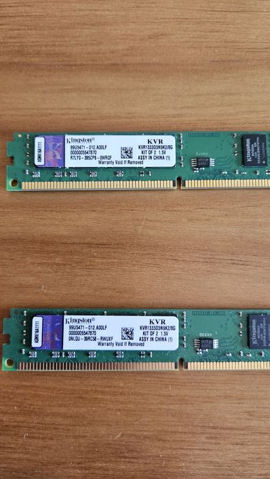 2x Kingston 8GB DDR3 1333MHz RAM