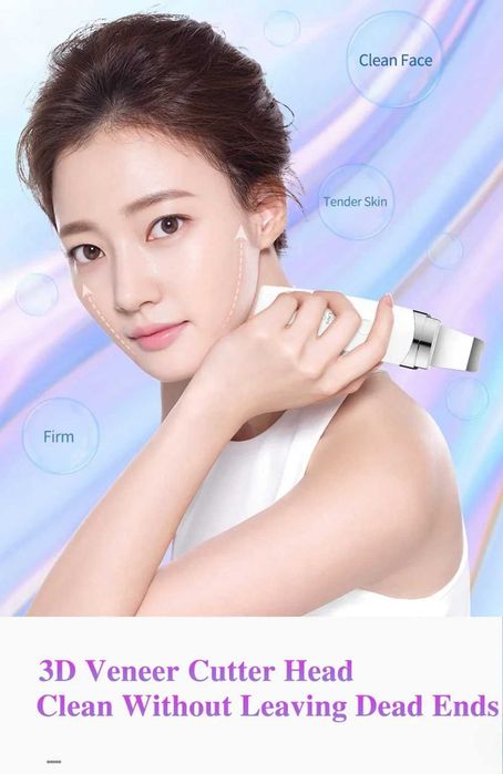 Aparelho de Limpeza Facial Ultrassónico 3 em 1 Renovador de Pele *NOVO