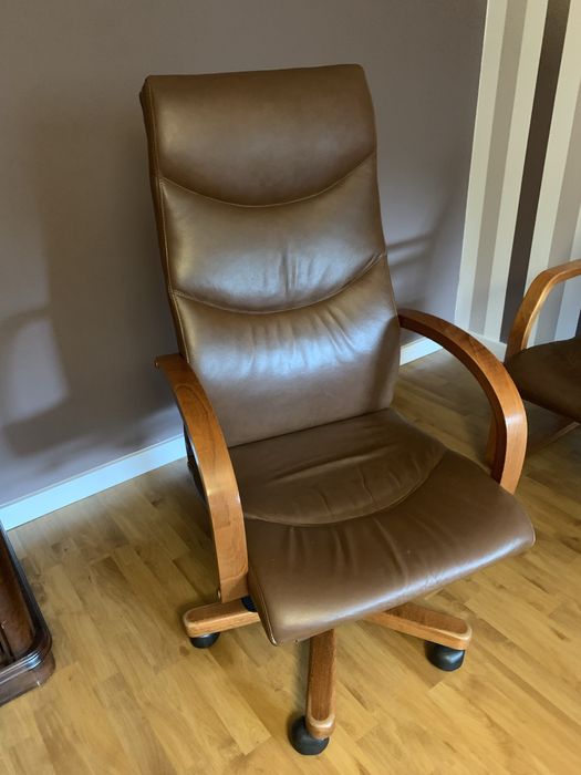 Fotel gabinetowy - skóra naturalna