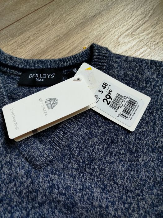 Стильний новий чоловічий светр офісного стилю  німецького бренду BEXLEYS