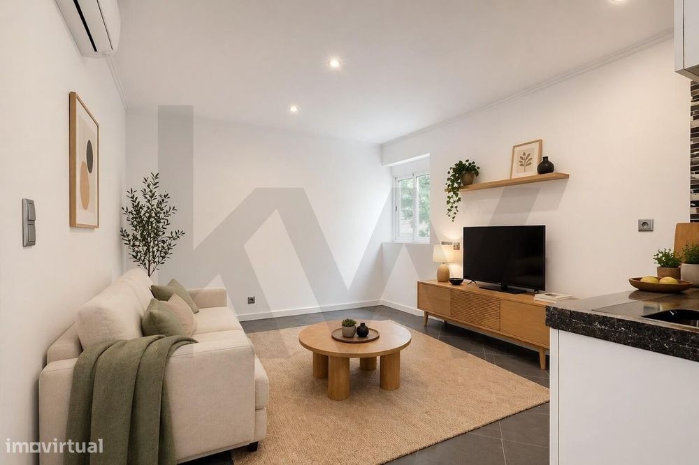 Apartamento T0+1 totalmente remodelado em Campolide | 240.000 € — Campolide, Lisboa
