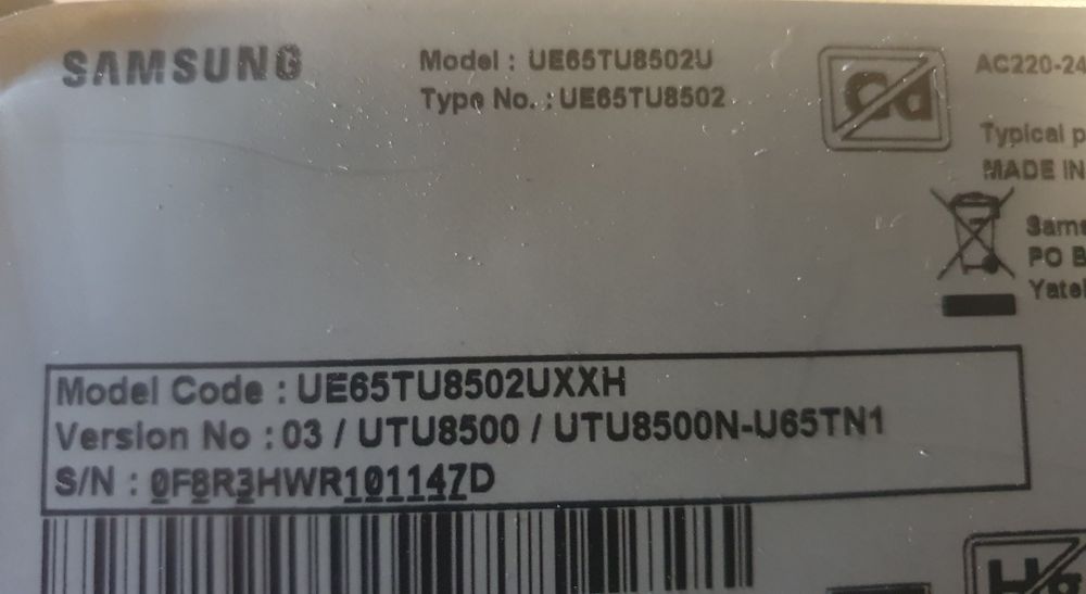 Stopa noga podstawka Samsung UE65TU8502U