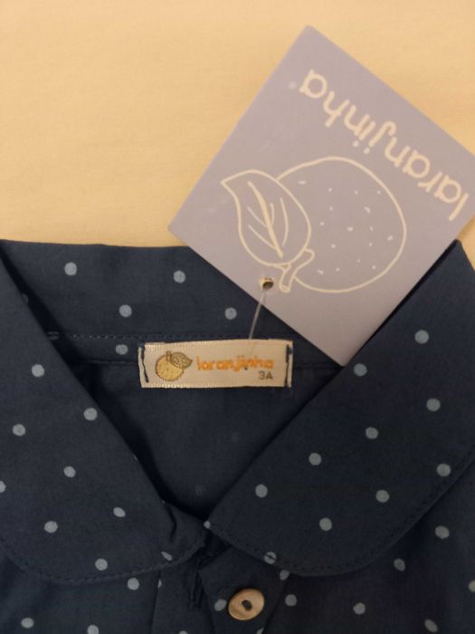 Camisa menina laranjinha