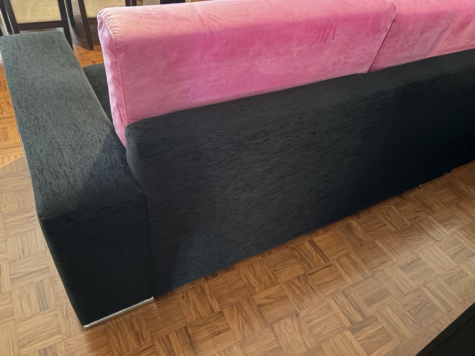 Sofá em L com chaise longue reversível – confortável e espaçoso