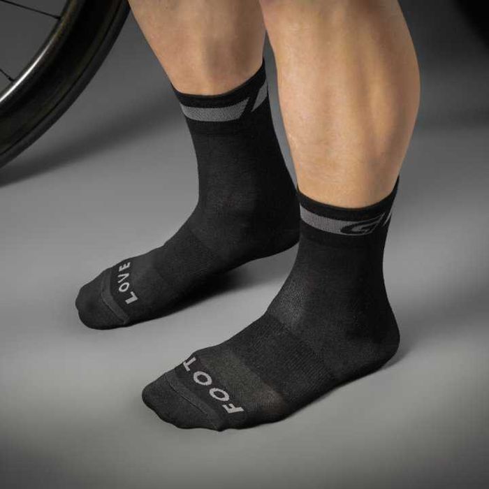 Skarpety GRIPGRAB 38-41 2-Pak Merino Regular Cut Socks Czarny