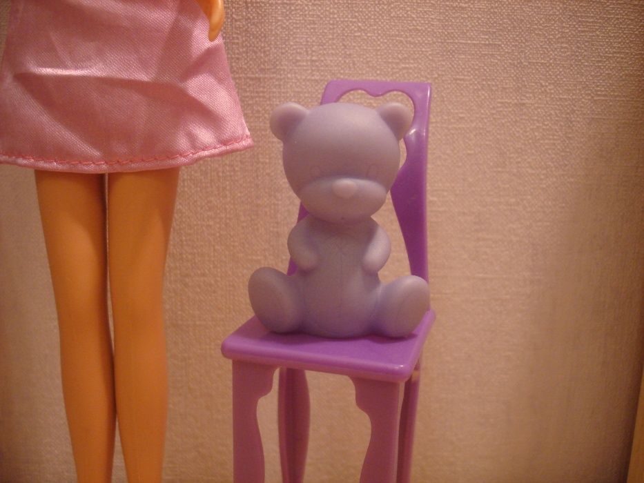 Кукольный набор (мебель для спальни) + кукла Barbie (Барби)