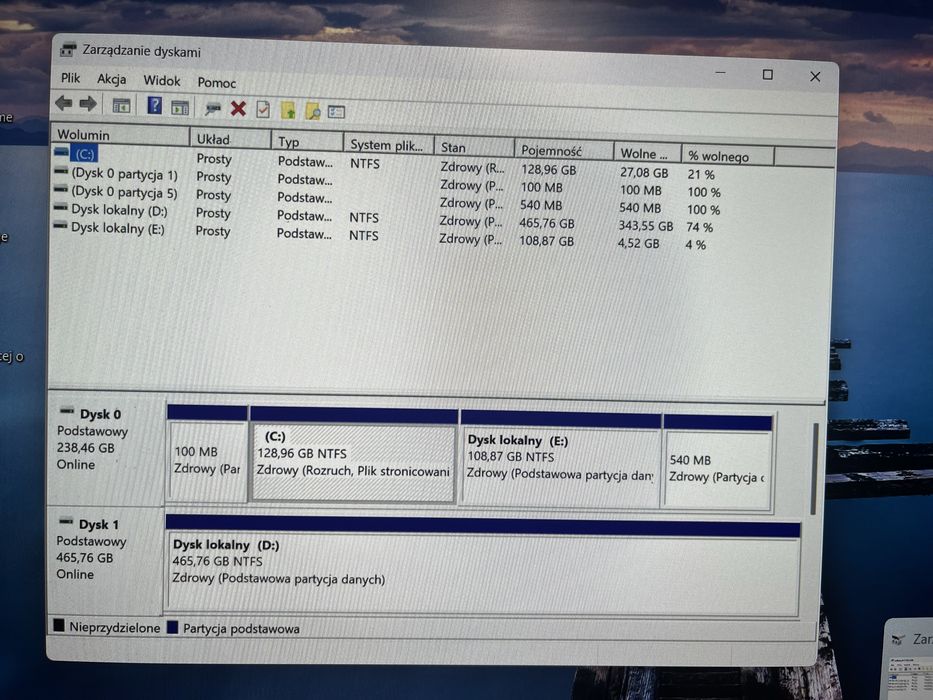 Komputer PC HP All-in-One - 22 cale, 240GB SSD, 500GB HDD