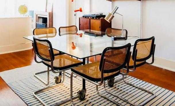Tampo de mesa quadrado em vidro temperado laminado