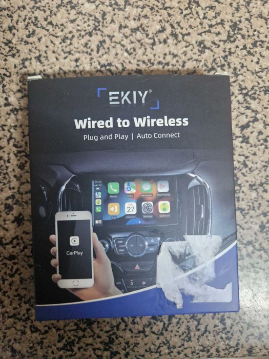 Adaptador EKIY CarPlay Wired to Wireless