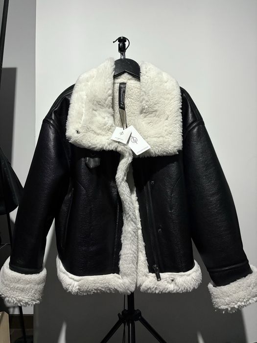 Kurtka skórzana z futerkiem