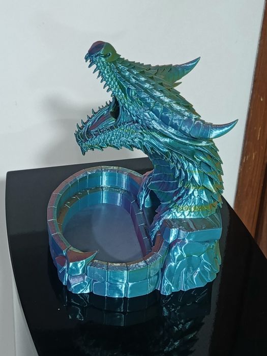 Smoczy stojak / rzutnia do kości D&D – druk 3D, nowy, unikat