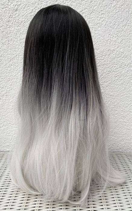 Premium Ultra włosy doczepiane, peruka, czarny / popiel / ombre 364.