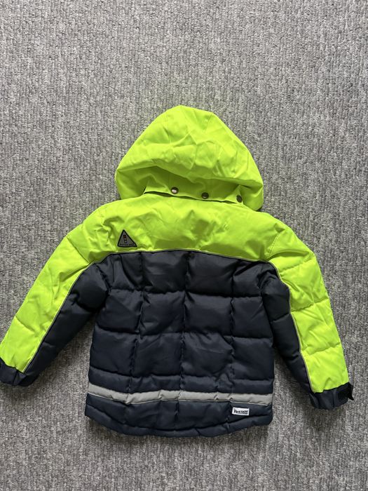 Gruba, zimowa, ciepła kurtka FRISTADS 110/116