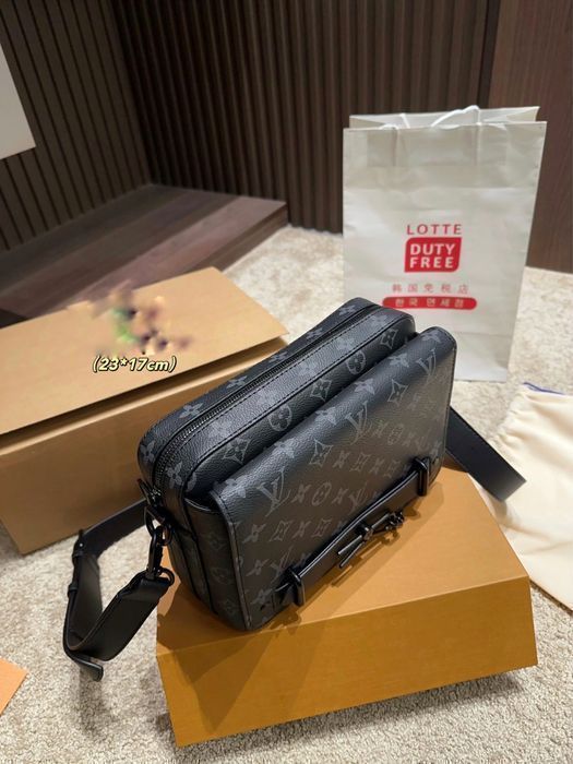Louis Vuitton Steamer сумка мужская черная monogram барсетка