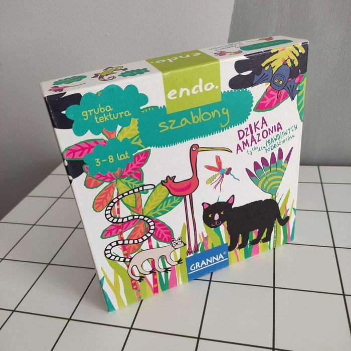 Puzzle Szablony do rysowania Granna Dzika Amazonia 3–8 lat