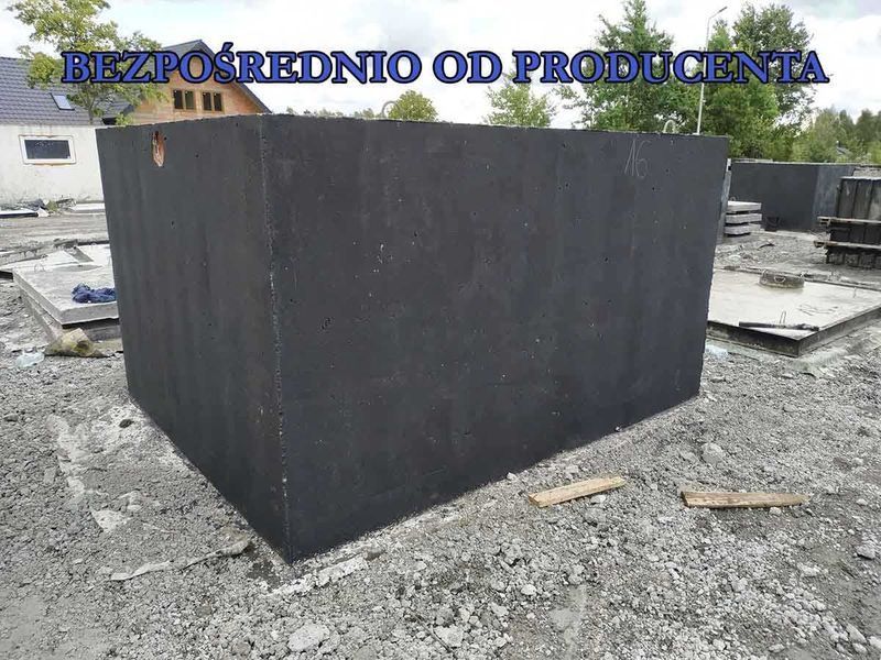 Szamba betonowe szambo betonowe zbiorniki na deszczówkę wraz z wykopem