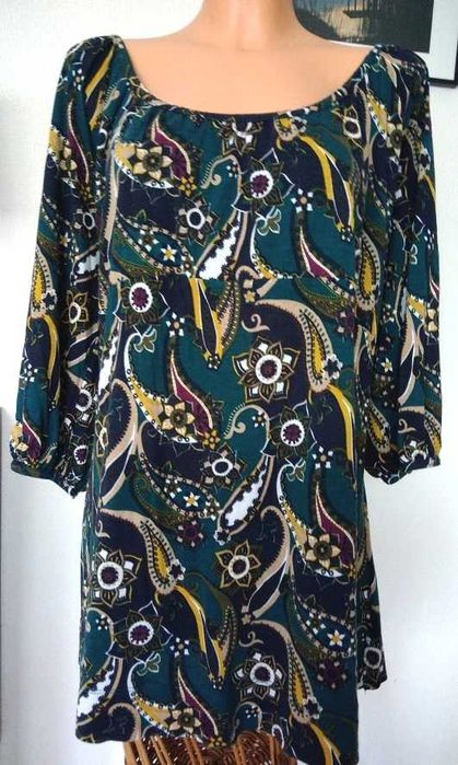 h&m mama wzorzysta ciążowa tunika XL