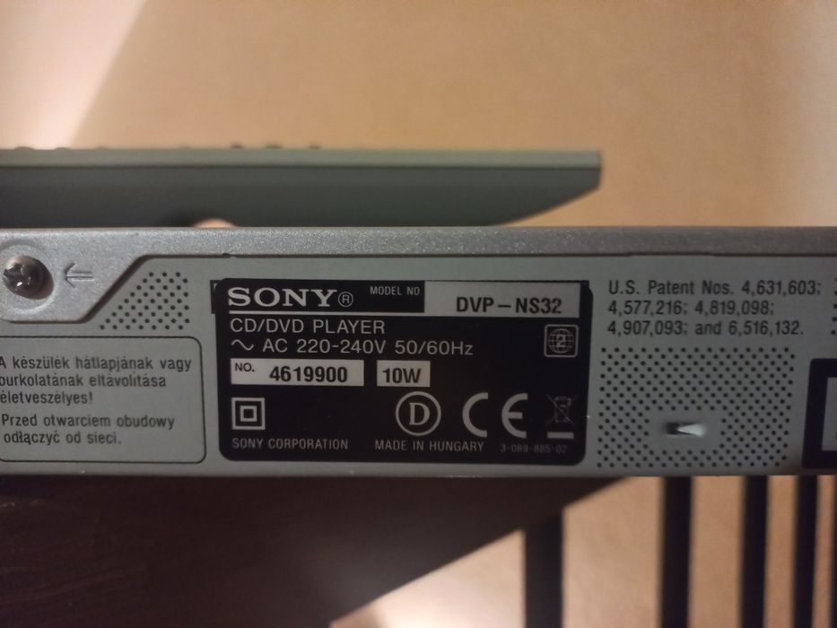 Odtwarzacz DVD SONY DVP-NS32