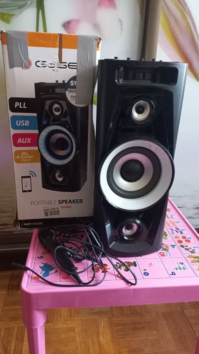 Музична колонка з мікрофоном