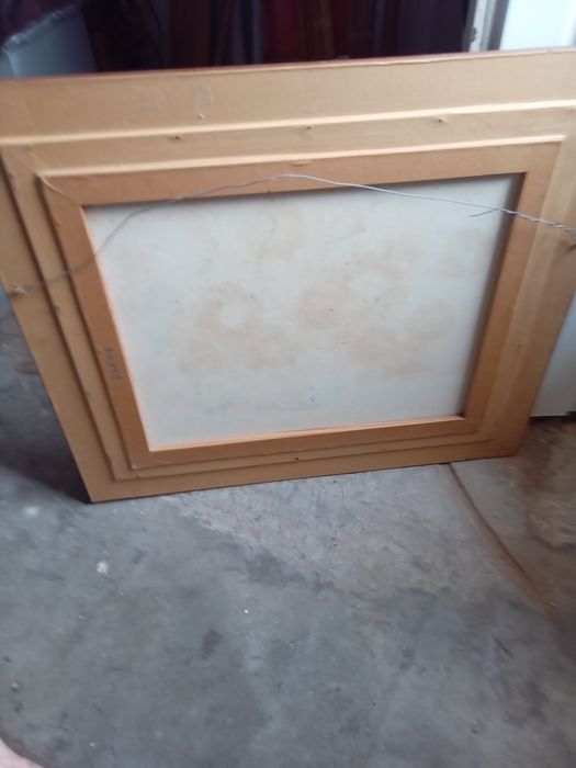 Quadro com pintura a oleo.