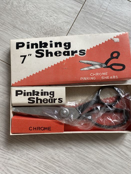 Vintage 7-calowe chromowane nożyczki
