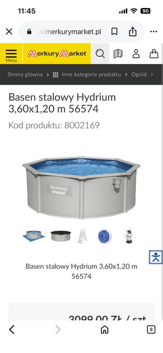 Basen ogrodowy Bestway 360x122