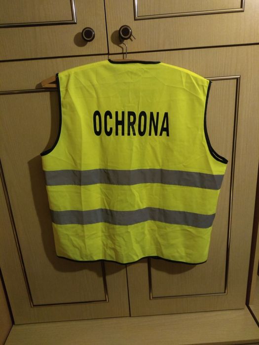 Kamizelka odblaskowa+ opaska odblaskowa na ramię