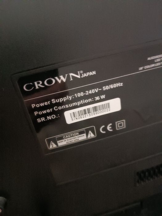 Vendo tv led crown