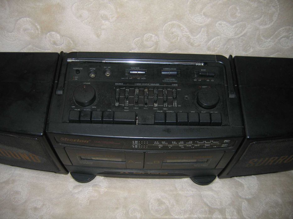 Wieża z głośnikami - lata 90-te - korektor - SHERION SH-202