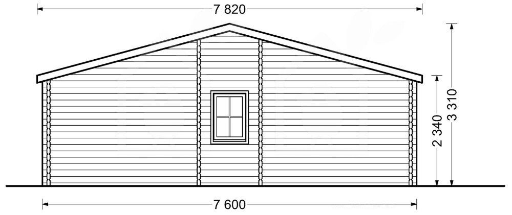 Casa de Madeira Pré-fabricada de 102,6 m2