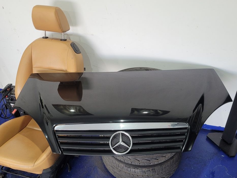 Czarna Maska przednia silnika Mercedes W168 2003r A140 Lift lakier. 160. WSZYSTKIE CZĘŚCI